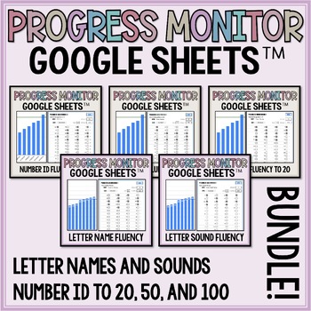 Preview of Letter and Number ID Fluency Assessment & Progress Monitoring in Google Sheets™