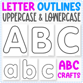 Letter Outlines A-Z - Uppercase and Lowercase Letters - Al