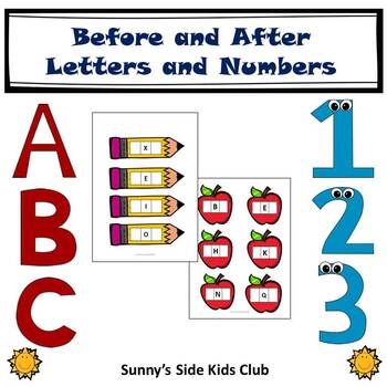 Letter and Number Sequencing Freebie by Sunny's Side Kids Club