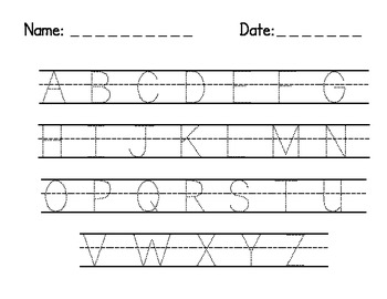 Letter and Number Tracing Freebie by The SPED Squad | TpT