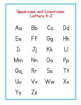 Letter and Number Tracing and Handwriting Practice Worksheets A-Z and 1-10