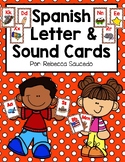 Letter and Sound Cards Spanish Tarjetas de Letras y Sonidos