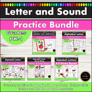 Preview of Alphabet Letters and Sounds Letter of the Week Study Practice Printables Bundle