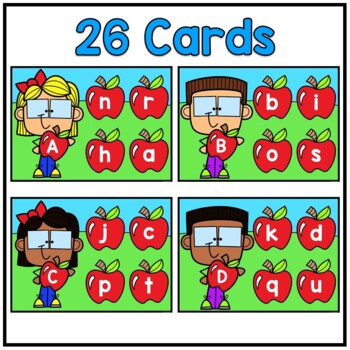Letters and Sounds, uppercase, lowercase, letter sounds Boom Cards BUNDLE