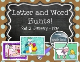 Kindergarten Letter and Word Hunts! Seek and Find Lit Cent