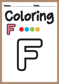 letter f coloring pages teaching resources teachers pay teachers