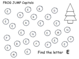 Letter finding pages (Bingo Dabber) HWT FROG JUMP Capitals