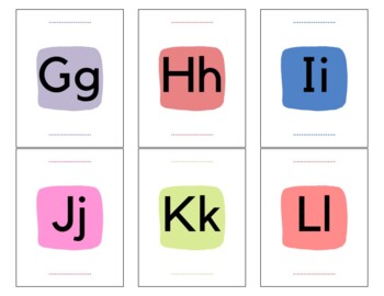 Letter flashcards by Sloat Design Company | TPT
