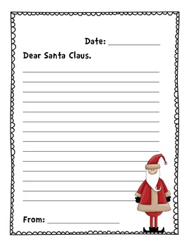 Letter for Santa by read love write | TPT