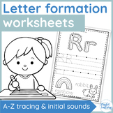 Letter formation practice sheets - alphabet tracing and be