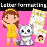 Letter formatting: Handwriting practice