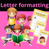 Letter formatting: Handwriting practice for kids