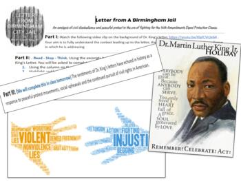 Preview of Letter from A Birmingham Jail - Current Protest Analysis 