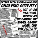 Letter from Birmingham Jail Analysis (Digital & Paper) & H