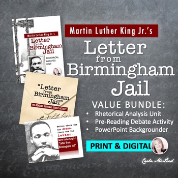 Preview of Letter from Birmingham Jail BUNDLE: Rhetorical Analysis Close Reading Unit & PPT