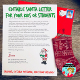 Personalized Letter from Santa  {Editable} w/ Bonus Christ