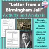 Letter from a Birmingham Jail- Activity and Graphic Organi