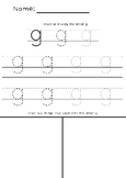 Letter 'g' tracing and drawing worksheet