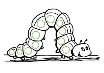 inchworm coloring page