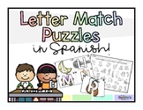 Letter match puzzles in Spanish