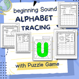 Letter of Alphabet Handwriting Practice Puzzle Game Morning work