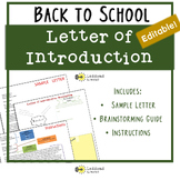 Letter of Introduction - Editable Resource