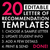 Letter of Recommendation Templates, College Application Le