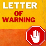 Letter of Warning