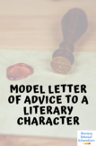 Model Letter of Advice to a Literary Character