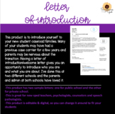 Letter of intro to new caseload families