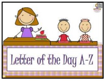 Preview of Letter of the Day A-Z Flipchart