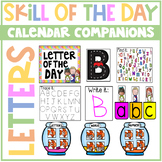 Letter of the Day Calendar Companion Uppercase and Lowercase