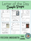 Letter of the Day Free Sample Pages--Handwriting practice 
