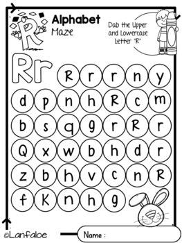 Letter of the Day Practice - Letter R by Lanfaloe | TPT