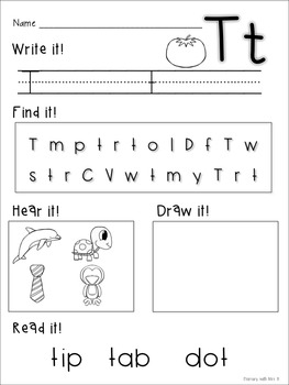 Letter of the Day Practice Pages by Primary with Mrs K | TpT