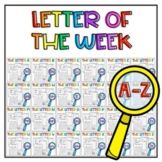 ALPHABET LETTER OF THE WEEK *BUNDLE* | Preschool Alphabet 