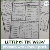 Alphabet / Letter Worksheet Pack