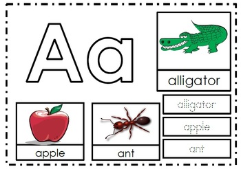 Alphabet Activities Letter Aa by Teaching Products | TPT