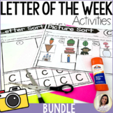 Alphabet Intervention Morning Bins Letter of the Week Acti