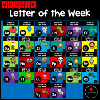 Preview of Letter of the Week Alphabet Activities Bundle