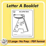 Letter of the Week Alphabet Activity Booklet Letter A