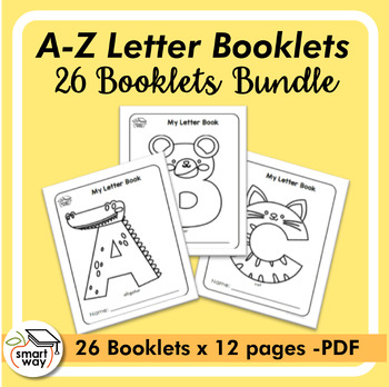 Preview of 26 Letter of the Week Alphabet Activity Booklets Bundle A-Z