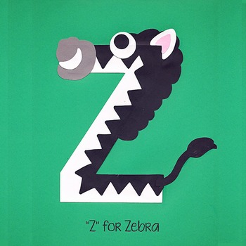 Alphabet Art Craftivity, Upper Z (Zebra) by Who Arted | TpT