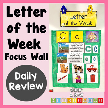 Preview of Letter of the Week Alphabet Set - Heidi Songs Focus Wall