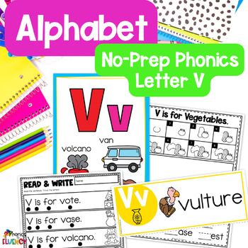 Letter of the Week - Alphabet Review Worksheets - Letter V | TPT
