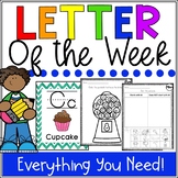 Letter of the Week Alphabet Worksheets A-Z | Literacy Cent