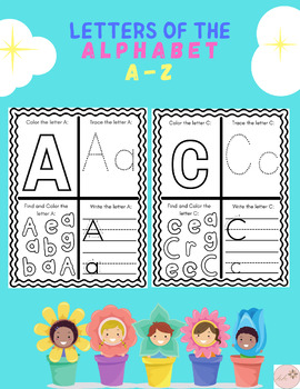 Preview of Letter of the Week | Alphabet Writing A to Z | Tracing, writing, coloring