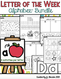 Preview of Letter of the Week Bundle - 6 activities per letter - Worksheets & Printables