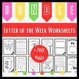 Letter of the Week Bundle | Alphabet A-Z | Preschool & Kin
