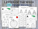 Alphabet Tracing Worksheets, Letter Activities, Homeschool